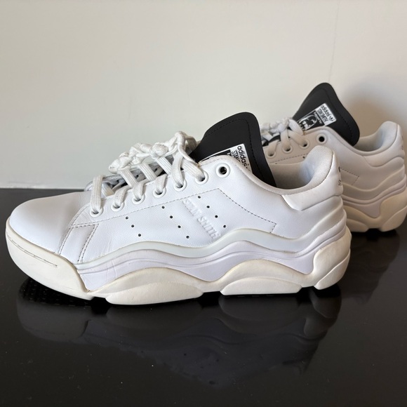Adidas Stan Smith Millencon Wavy Platform Sneakers White/Black US 7.5 (HQ6041) - Picture 7 of 7